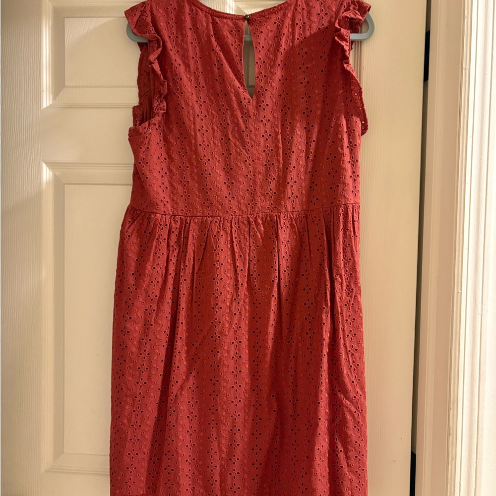 Target Backless Red Eyelet Dress - Picture 2 of 5
